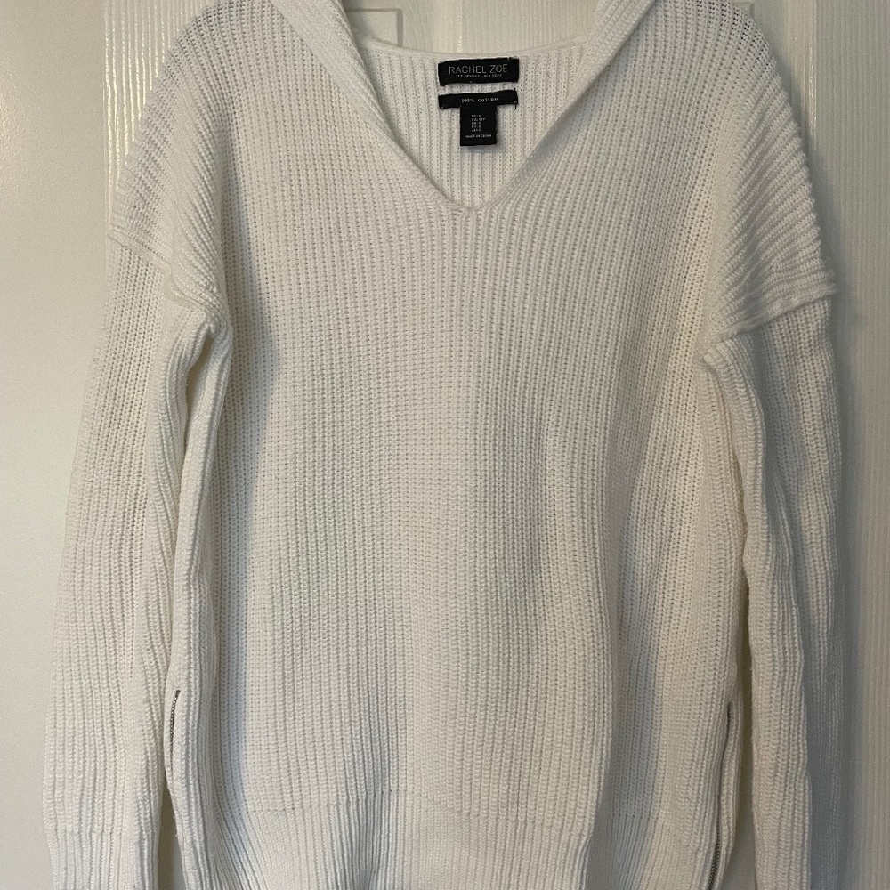 Long Sleeve Knit Cotton Hoodie SZ Small